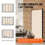 Room Divider, 4 Panels Room Divider, Folding Privacy Screen and Portable Partition Divider for Room Separation, Freestanding Roo