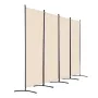 Room Divider, 4 Panels Room Divider, Folding Privacy Screen and Portable Partition Divider for Room Separation, Freestanding Roo