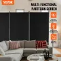 Room divider 3 paneler stofrum privatlivsskærm til kontor