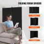 Room divider 3 paneler stofrum privatlivsskærm til kontor