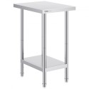 Stainless Steel Work Prep Table Commercial Worktable Food Prep 24x18x34in