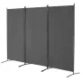 Room divider 3 paneler stofrum privatlivsskærm til kontor