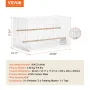 Bird Cage, 18 in, Small Parakeet Cage, Sturdy Metal Bird Flight Cage, Travel Birdcage with 2 Perches & 2 Feeding Cups, Parrot Ca