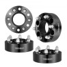 2 "6" X5.3 "Hjulafstandshjuladaptere 6 lug smedt afstand 4 stk. Sort