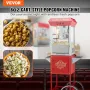 Popcorn Popper Machine med Cart Popcorn Maker 850W 8 oz 48