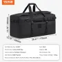 Taktisk duffle taske 100L gymnastiksal duffle med molle design