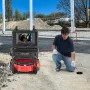 Sewer Camera, 165 ft/50m, Self-Leveling Drain Camera with 512Hz Transmitter, Distance Counter, 9" Screen 1080P HD Snake Plumbing