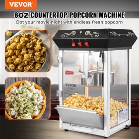 Popcorn Popper Machine Countertop Popcorn Maker 850W 8 Oz 48 CUPS Sort