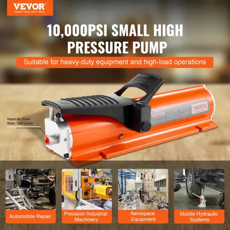 Air Hydraulic Pump Air Actuated Foot Pump 10.000psi Frame