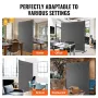 6ft Room Divider Single Panel Fabric Room Screen til Office
