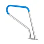 Pool Handrail, 39 x 32 inch Pool Railing, Stainless Steel with Base Plate for Indoor/Outdoor Pools,Swimming Pool Safety Railing 