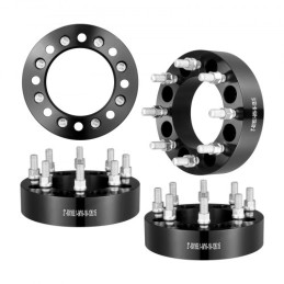 2" 8"x6.5" Wheel Spacers Wheel Adapters 8 Lug Forged Spacer 2 PCS Black
