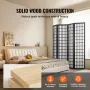 Room divider japansk vægdelere 4 panel skærm til rumskilt