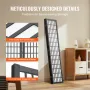 Room Divider, 4 Panel Japanese Room Divider, Wood Folding Privacy Screen Indoor, Japanese Partition Dividers Portable Decoration
