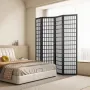 Room Divider, 4 Panel Japanese Room Divider, Wood Folding Privacy Screen Indoor, Japanese Partition Dividers Portable Decoration