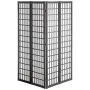 Room Divider, 4 Panel Japanese Room Divider, Wood Folding Privacy Screen Indoor, Japanese Partition Dividers Portable Decoration