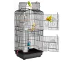 41-inch Open Top Large Parrot Bird Cage, Hanging Bird Cage for Parakeets Finches Canaries Lovebirds Cockatiels Budgies Small Qua