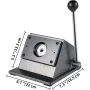 Grafisk punch Die Cutter 1-3/4 "/44mm Round Punch Die Cutter