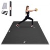 Øvelse Mat Non Slip Yoga Mat Gym Fitness Pilate Træning Mat (6x4ft)