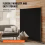 6ft Room Divider Single Panel Fabric Room Screen til Office
