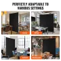 6ft Room Divider Single Panel Fabric Room Screen til Office