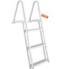 3-step ladder 159 kg boat ladder removable 610 x 455 x 1225 mm