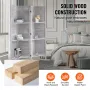 Wood Room Divider, 4 Panel Wood Folding Privacy Screen, 66.9 Inches Tall Indoor Louvered Partition Divider, Portable Decoration 