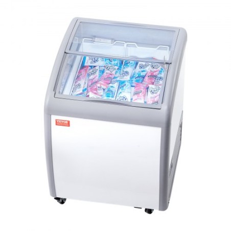 154 L Kommerciel is Display Case Gelato Dipping Freezer Cabinet