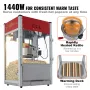 Popcorn Popper Machine Countertop Popcorn Maker 1440W 12 oz 80