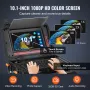 Sewer Camera, 165 ft/50m, Self-Leveling Drain Camera with 10.1" Touchscreen, 512Hz Transmitter & Distance Counter, IP67 Snake Pl