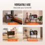 Record Player Stand 2-lags træplade Stand 3 Cabinets Black &