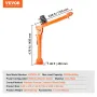 Electric Pickup Truck Crane Hoist Crane 2200 lbs 360â ° Swivel
