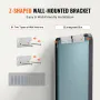 Wall Mounted Makeup Mirror, 0.15" Thick, 30" x 40" Mirror with Aluminium Alloy Frame & Explosion-Proof Film, Scratch-Resistant M