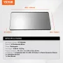 Wall Mounted Makeup Mirror, 0.15" Thick, 30" x 40" Mirror with Aluminium Alloy Frame & Explosion-Proof Film, Scratch-Resistant M