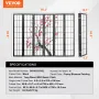 Room Divider, 6 Panel Japanese Room Divider Screen, Wood Folding Privacy Screen Indoor, Japanese Partition Portable Decoration D