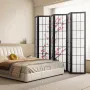 Room Divider, 6 Panel Japanese Room Divider Screen, Wood Folding Privacy Screen Indoor, Japanese Partition Portable Decoration D