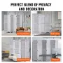 Wood Room Divider, 6 Panel Wood Folding Privacy Screen, 66.9 Inches Tall Indoor Louvered Wooden Partition, Portable Decoration S
