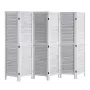 Wood Room Divider, 6 Panel Wood Folding Privacy Screen, 66.9 Inches Tall Indoor Louvered Wooden Partition, Portable Decoration S