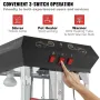 Popcorn Popper Machine med Cart Popcorn Maker 850W 8 oz 48