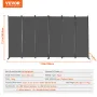 Room Divider, 6 Panels Room Divider, Folding Privacy Screen and Portable Partition Divider for Room Separation, Freestanding Roo
