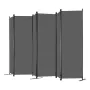 Room divider 6 paneler stofrum privatlivsskærm til kontor