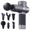 Massage Gun Deep Tissue Percussion Muscle Massager with 5 Speeds 6 Heads