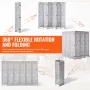 Wood Room Divider, 6 Panel Wood Folding Privacy Screen, 66.9 Inches Tall Indoor Carved Partition Divider, Portable Decoration Sc