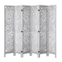 Wood Room Divider, 6 Panel Wood Folding Privacy Screen, 66.9 Inches Tall Indoor Carved Partition Divider, Portable Decoration Sc