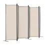 Room divider 6 paneler stofrum privatlivsskærm til kontor