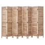Wood Room Divider, 8 Panel Wood Folding Privacy Screen, 66.9 Inches Tall Indoor Louvered Partition Divider, Portable Decoration 
