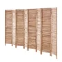 Wood Room Divider, 8 Panel Wood Folding Privacy Screen, 66.9 Inches Tall Indoor Louvered Partition Divider, Portable Decoration 