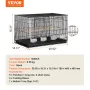 Bird Flight Cage med skillelinje 18 i lille metal parakeet bur