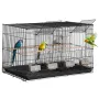 Bird Flight Cage med skillelinje 18 i lille metal parakeet bur