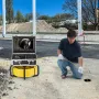 Sewer Camera with 512Hz Locator,165 ft/50 m, Self-Leveling Drain Inspection Camera with 9" 1080P HD Screen, 36X Zoom, Snake Plum